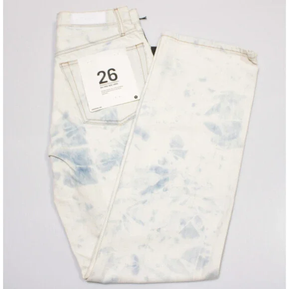 Re/Done NWD Jeans Size 26 US 90s High Rise Loose Sunbleached Off-White / Blue